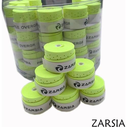 Neon Green ZARSIA Sticky feel tennis Overgrip, perforated tennis grip,Badminton Grip,tennis overgrip,tennis racket over grips