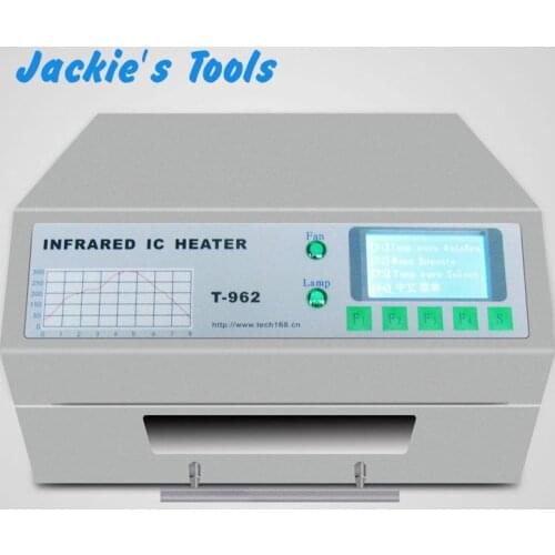 Newest version PUHUI T-962 Infrared IC Heater T962 Desktop Reflow Solder Oven BGA SMD SMT Rework Station T 962 Reflow Wave Oven