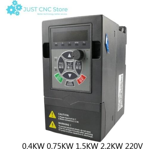 Single Access Universal Frequency Converter 1.5KW 2.2KW 4KW 220V VFD 3 Phase Output Frequency Converter Adjustable Speed