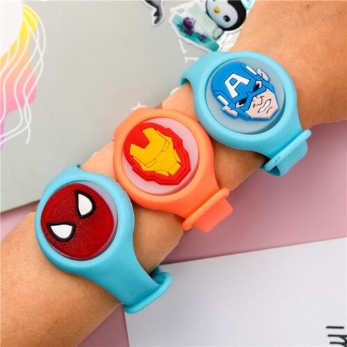 Original Marvel Avengers Watch Anime Cartoon Disney Toy Captain America Hulk Iron Man Spider Man Kid Birthday Gift