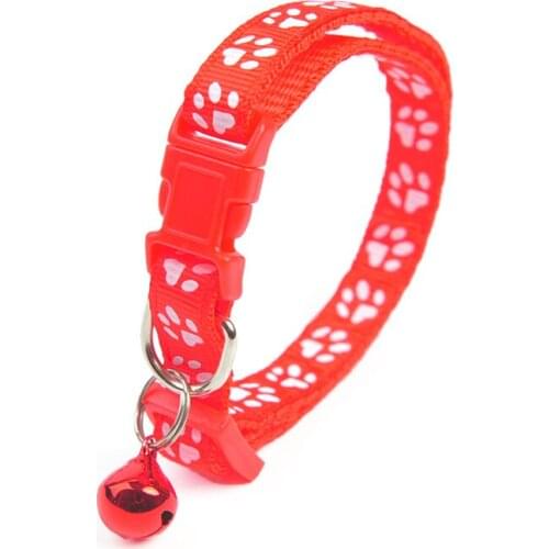 1PC Colorul Pet Supplies Cat Collar With Bell Adjustable Buckle Collar Cat Pet Supplies Cat Dog Necklace Accessories Collar