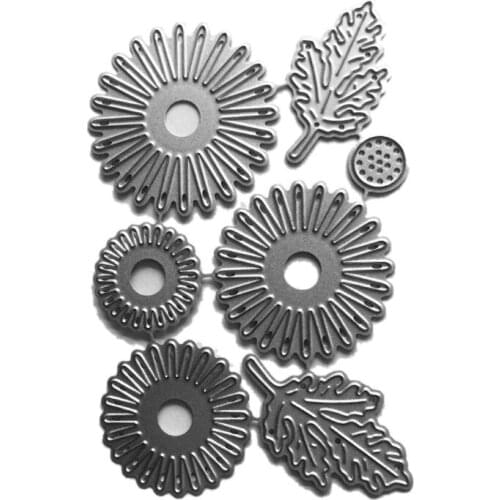 Sunflowers Metal Cutting Dies Stencil Scrapbooking DIY Album Stamp Paper Emboss