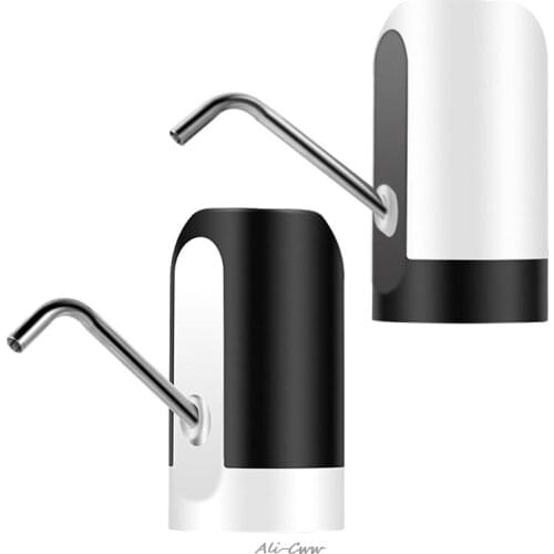 Portable Auto Pressure Pump Wireless Electric Water Drinking Bottle Dispenser USB Rechargeable No Hub Safe Home Dormitory Access