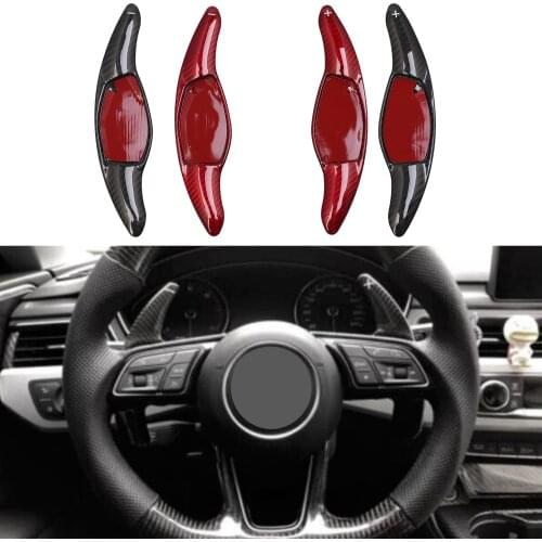 Car Steering Wheel Paddle Shift DSG Direct Shifter Gear For Audi R8 RS3 RS4 RS5 TT RS Car Steering Wheel Shifter DSG