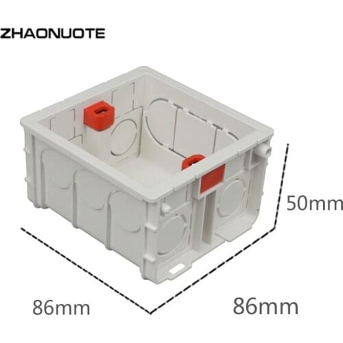 Type 86 Splicing Cassette Wall Switch Socket Junction Box PVC Concealed Bottom Box Wire Project Case