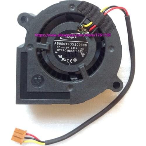 Brand new and original 5cm centrifugal fan AB05012DX200300 12V 0.15A 3wires