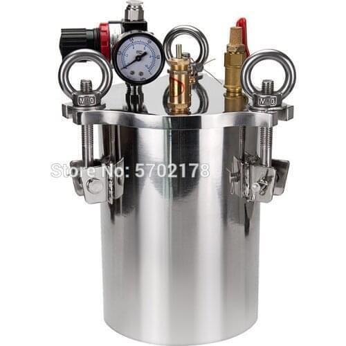 High quality 304 dispensing bucket 4L supports custom glue Dispenser stainless steel pressure tank