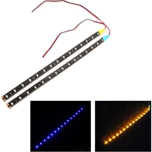 30cm Waterproof Flexible LED Strip Universal Car Turn Decoration Light Light Bright SMD Self-adhesive Super Signal I8W3