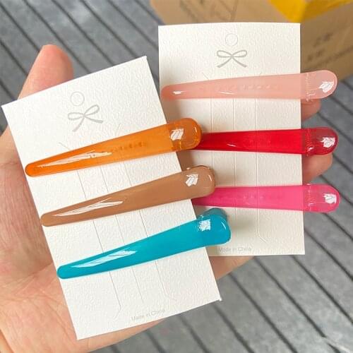 3Pcs/Set Solid Color Hair Clip Women Girls Hair Claw Clip Hair Accessories Fashion Headwear Hairpins Styling Ornament