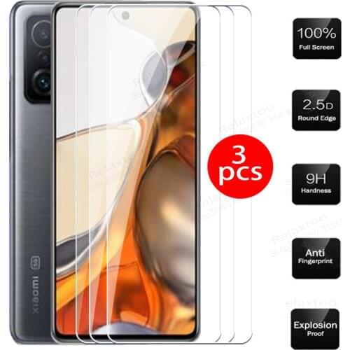 3PCS Mi11tpro Case Screen protector Tempered glass for xiaomi mi11t pro mi 11t Xiomi 11 t pro protective glass film Cover 6.67