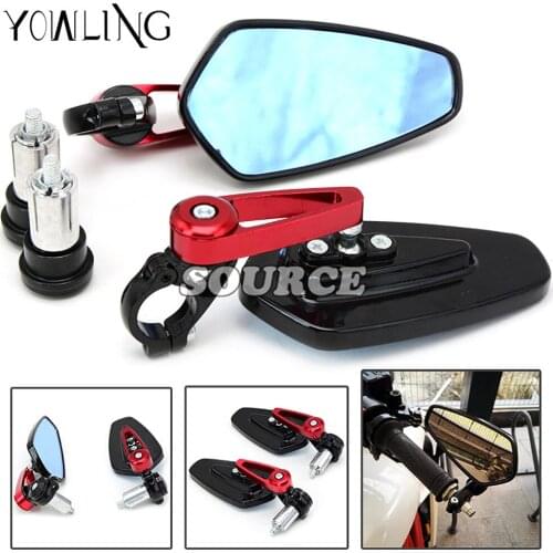 Motorcycle Mirror Aluminum Rear view Mirror End Motor Mirror Motorcycle Accessories For Suzuki GSXR Kawasaki z750 ZX-6R 9R 10R