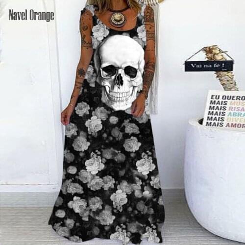 Vintage Women O-Neck Sleeveless Sling Long Party Dress Summer Printing Plus Size 3XL Ladies Dress Elegant Female Dress Vestidos