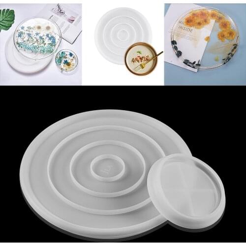 1pcs Round Shape Coaster Silicone Molds Tray Cup Mat Resin Molds Epoxy UV DIY Resin Craft Home Decoration Handmade Tools