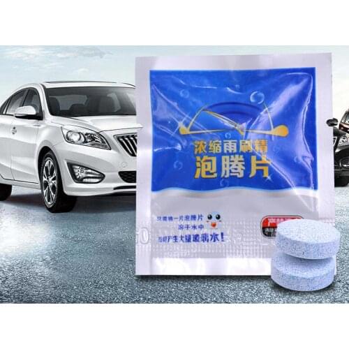 10Pcs Car Solid Wiper Cleaner Effervescent Tablet Cleaner Car Auto Window Cleaning Windshield Glass Cleaner 1PC=2.5-4L Water