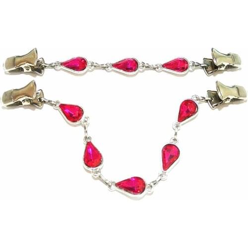 2pcs/lot Water Drop Cardigan Closure Clips Women Jewelry Brooch Sweater Shawl Guard Clamps Cape Cloak Clasps