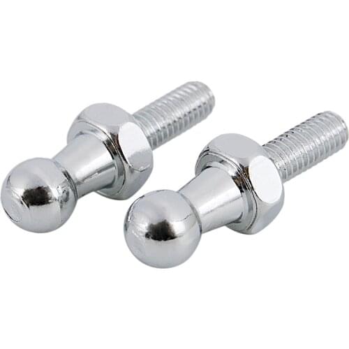 2pcs Ball Stud Bolts With M6 Thread Bolts Zinc Plated Steel Auto Accessory For Gas Strut Struts Ball Ended Bolt Bonnet