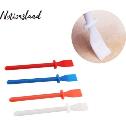 4pcs/set Silicone Leather Glue Paint Tool Handmade Sewing Leather Crafts Tool DIY Leather Craft Glue Paint Home Gadget Tool