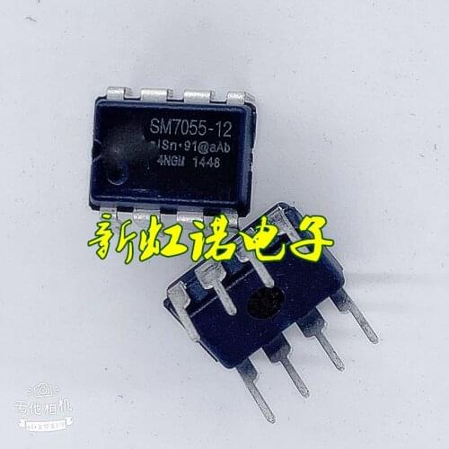 5Pcs/Lot New SM7055 SM7055-12 Power Management Chip DIP8 Integrated circuit IC Good Quality In Stock