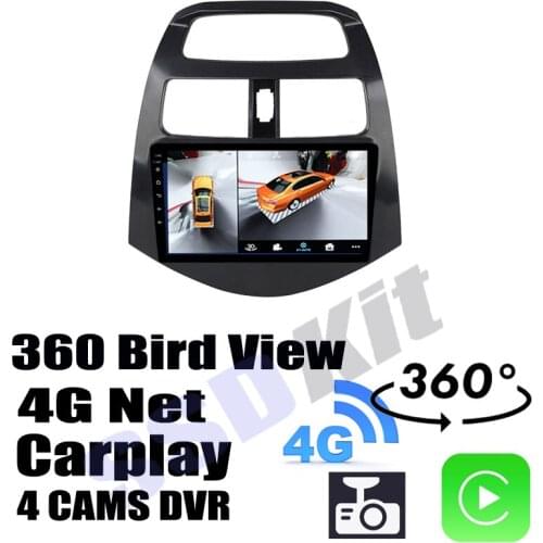 Car Audio Navigation GPS Carplay DVR 360 Birdview Around 4G Android System For Chevrolet Spark Beat Barina Matiz Creative M300