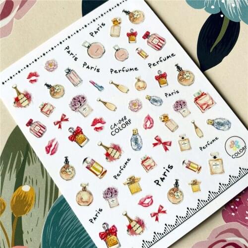 CA-046 perfume beauty 3D Back glue Nail decal Nail sticker Nail decoration Nail art Nail tool Nail ornament