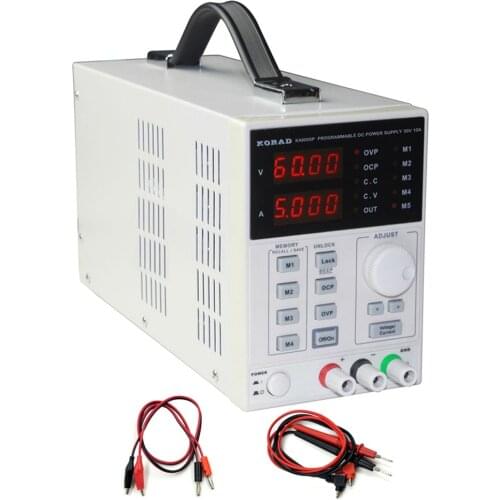 KA6005P Precision Adjustable Programmable Digital DC Power Supply 60V 5A 220V 0.01V 0.001A Low Noise USB RS232 Interface