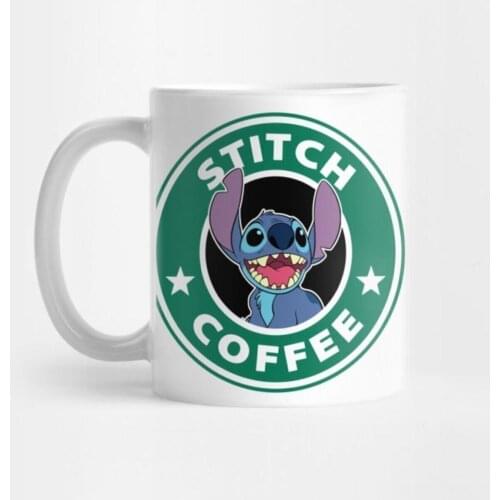 Stitch Design Porcelain Cups Tea and Coffee Mugs Colorful Printed Gift Items Office And Home Decoration Hot Expresso Chocolate