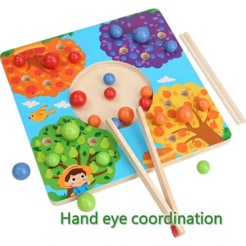 Fruiter Clip beads toy children logic concentration fine motor training game Montessori teaching aids educational toy for kids