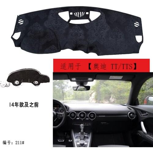 TOMMIA For Audi TT TTS Dashboard Pad Cover Dash Mat Anti-Sun Velvet Instrument