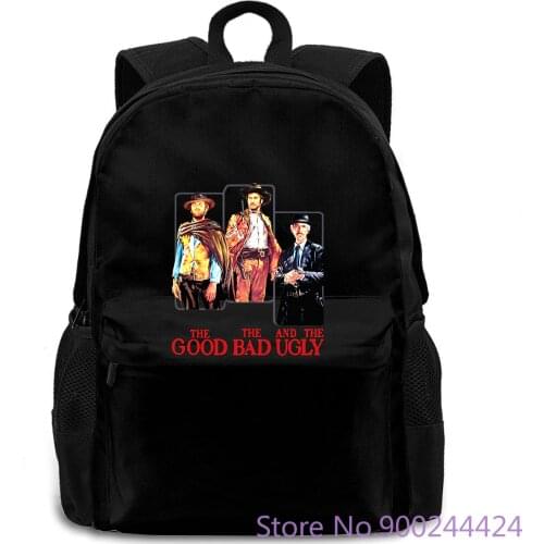 Cool The Good, The Bad and The Ugly Clint Eastwood Retro d Crew Neck Over women men backpack laptop travel school adult