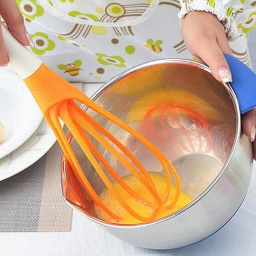 Multifunctional Rotary Egg beater Mixer Kitchen Egg Whisk Bake Tool