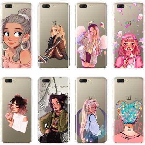 Kawaii Girl Japan Kpop Cartoon Pretty Back Cover For One Plus 3 3T 5 5T 6 6T Soft Silicone Phone Case For OnePlus 6 6T 5 5T 3 3T
