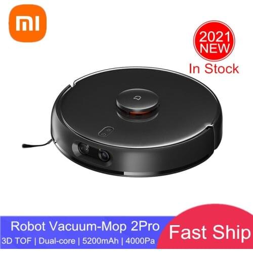 2021 New Xiaomi Mijia Vacuum Mop Pro 2 MJSTS1 Robot Sweep Cleaner for Home Auto Dust Sterilize 4000PA Suction 3D AI Tech