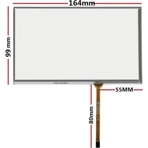 New 7-inch 4-wire touch screen is suitable for IPC device control touch pad beauty medical outer screen touch screen 164*99mm