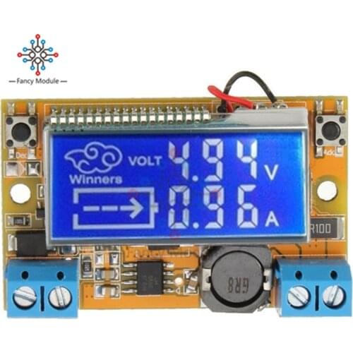 DC-DC 5-23V to 0-16.5V 3A Step-Down Voltage Regulator Buck Converter Power Supply Adjustable Push Button Module with LCD Display
