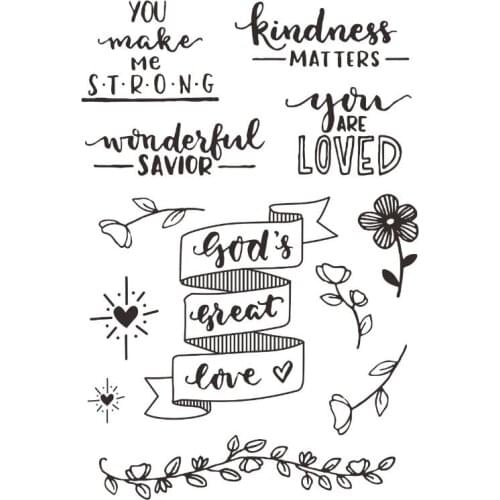 God Love Transparent Clear Silicone Stamp Seal DIY Scrapbooking photo Album Decorative