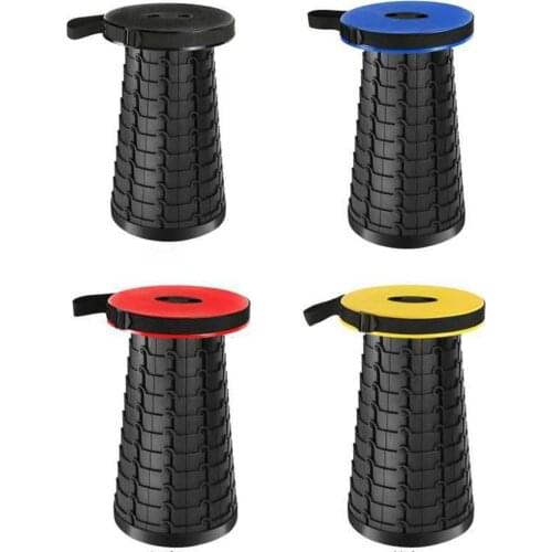 Outdoor Telescopic Foldable Chair Portable Hunting Camping Travel Fishing Retractable Folding Tool Adjustable Folding Stool Seat