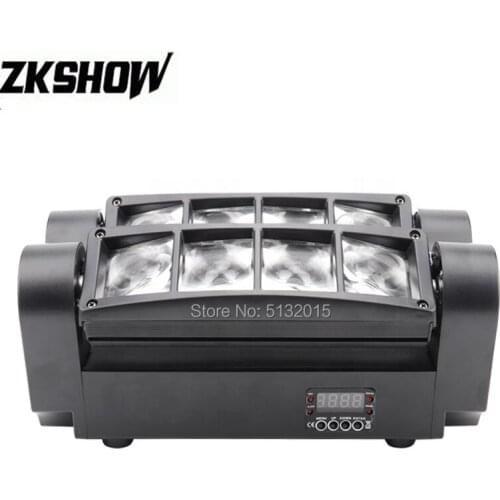 2PCS/Lot 8*3W Mini Spider LED Moving Head Light R/G/B/W for DJ Disco Party Club Wedding Event Decor Professional Stage Lighting