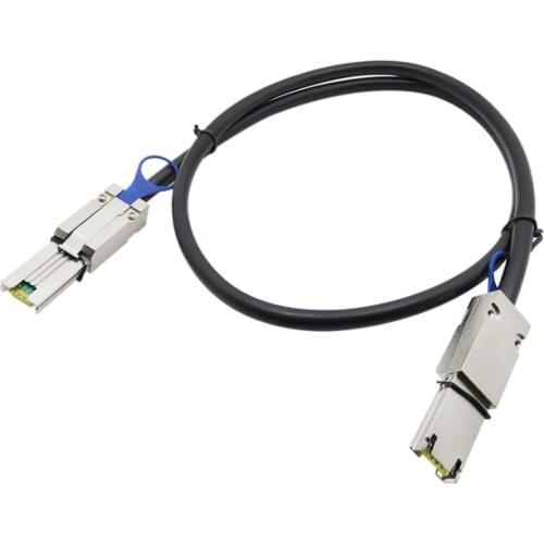 External Mini SAS 26Pin SFF - 8088 to Mini SAS 26Pin SFF - 8088 6.6FT / 2M Data Cable Male Cord Server Raid Cable 100 - Ohm 28A