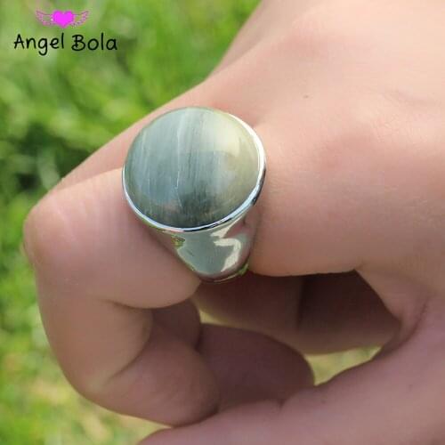 Newly Designed Gothic Oval Luxury Healed Quartz Jade Female Ring Jewelry Wedding Banquet Wholesale