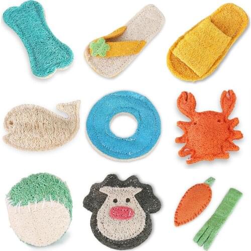 Dorakitten Bite Resistant Dog Chew Toys Natural Loofah Sponge Dog Tooth Cleaning Toy Pet Bite Toy Pet Supplies Pet Accessories