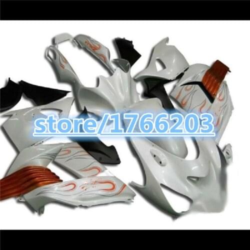 ZZ-R1400 2008 Body Kits white black for Kawasaki Zx14r 2011 Motorcycle Fairing Zx14 Zx-14r 2006 - 2011 Full Body Kits
