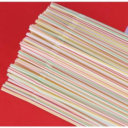 100/500PCS Disposable Straws Multicolor Elbow Drinking Straw Tube For Juice Milk Tea Drink Straw Party Kitchen Bar Accessories