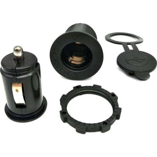 12V Waterproof Car Cigarette Lighter Socket Auto Boat Motorcycle Tractor Power Outlet Socket Receptacle Car Accessories Dropship