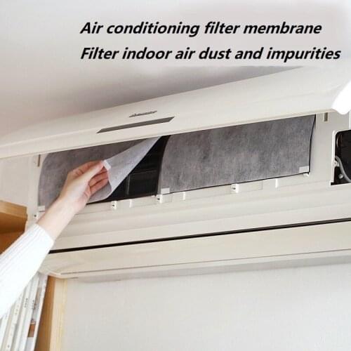 2Pcs/set Air Conditioning Wind Outlet Dustproof Protection Cover DIY Self-Adhesion Air Purifying Paper Purifier Filter PM2.5