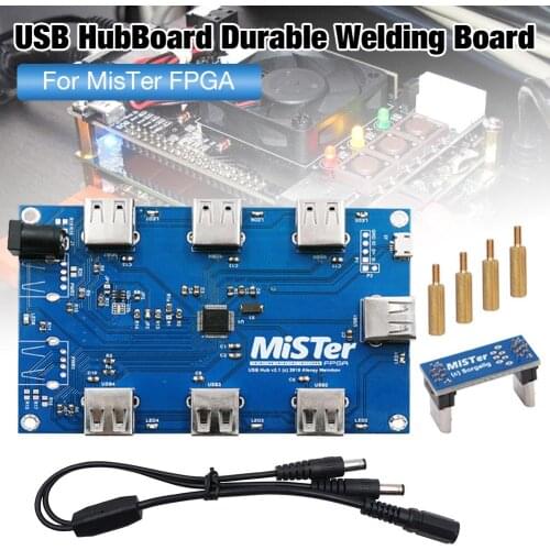 2020 Newest High Quality 5V DC Manual Welding MisTer USB Hub V2.1 Board For MisTer FPGA 7 USB Ports