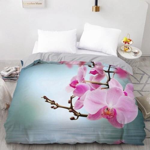 3D Duvet Cover Custom 210x210 245x210 Comforter/Quilt/Blanket case Single Double King Bedding For Wedding Floral Microfiber
