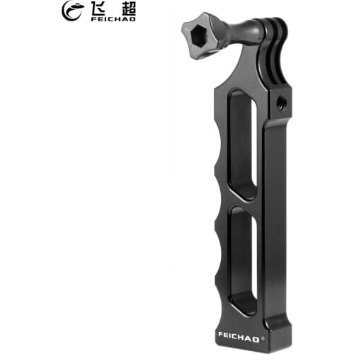 CNC Aluminum Tactical Style Handle Selfies Stick Hand Grip Mount Thumb Screw for Gopro Hero 8 7 6 5 for DJI Osmo Action Cameras