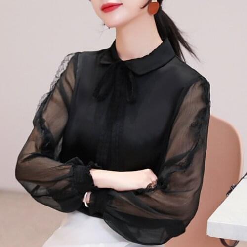 Womens Tops And Blouses Fashion Woman Blouses 2021 Spring Long Sleeve Chiffon Blouse Women Shirts Casual Ladies Tops Blusas C404