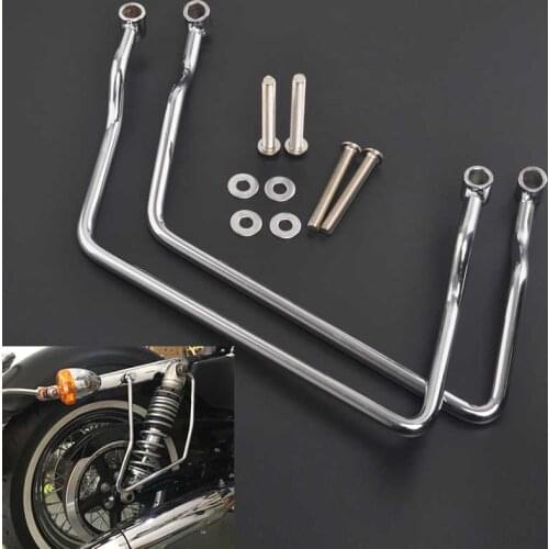 Motorcycle 19cm Saddle Bag Guard Support Bar Bracket Fit For Honda Shadow VLX 600 VT600 1999-2007 2000 2001 2002 2003 2004 2005