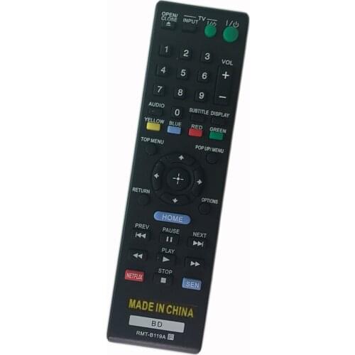 For Sony BXBDP110 BDPBX510 BDPS390 BDPS3100 BDPS3100BF BDPS5100 BDPS5100BM RMT-B120P Blu-Ray DVD Player Remote Control